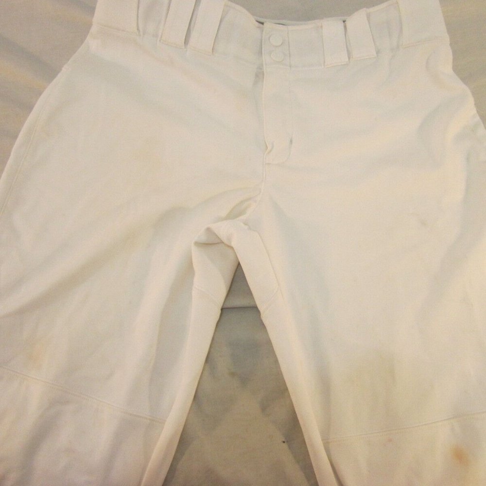 WOMEN's szMEDIUM UNDER ARMOUR WHITE BASEBALL PANTS KD 6168